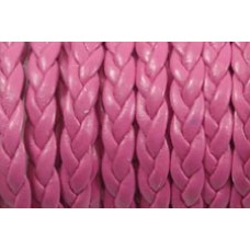 30 cm Flat Braided Faux Leather Pink
