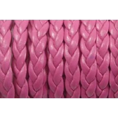 30 cm Flat Braided Faux Leather Pink