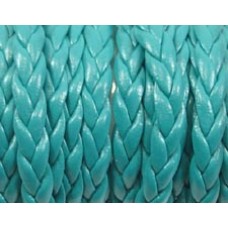30cm Flat Braided Faux Leather Blue