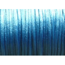 5 Metres Teal Blue Satin Rattail 2mm Cord