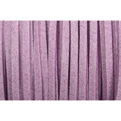 1 metre 3mm Mauve Simulated Suede Cord