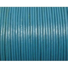 1 Metre 1.5mm Round Leather Cord Teal