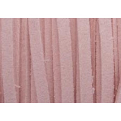 1 metre Pink Simulated Suede 3mm Cord